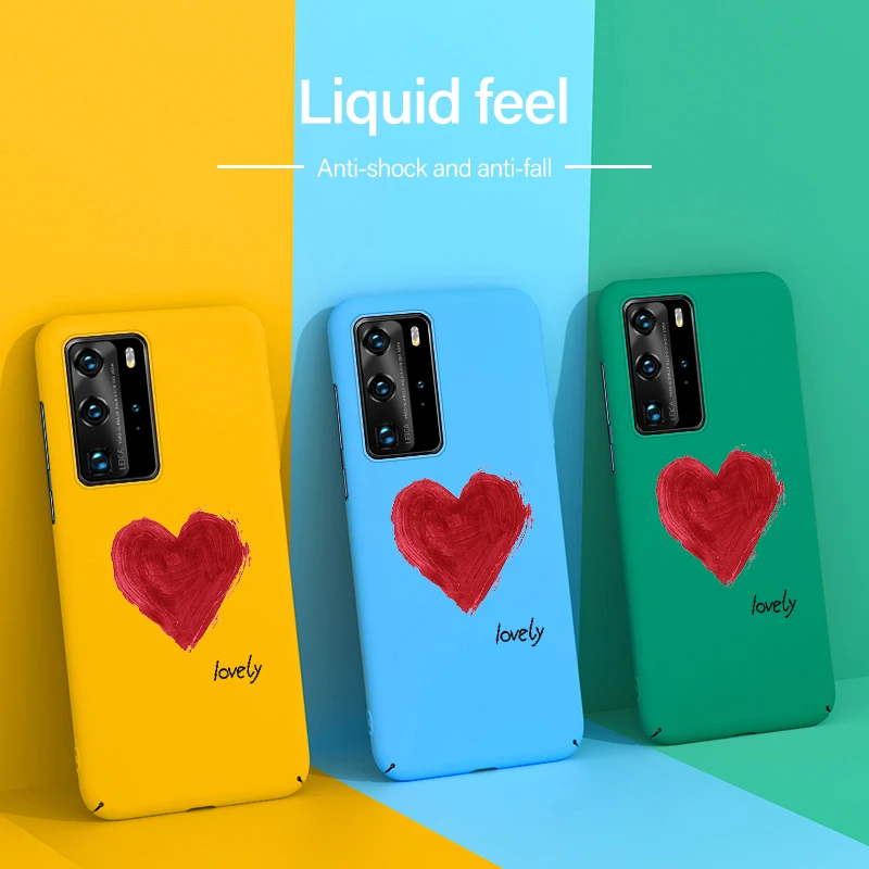

Ultra-thin Colorful Matte Hard PC Phone Case For Huawei P40 P30 P20 lite Mate 30 20 10 Pro Luxury Cute Shockproof Frosted Cover