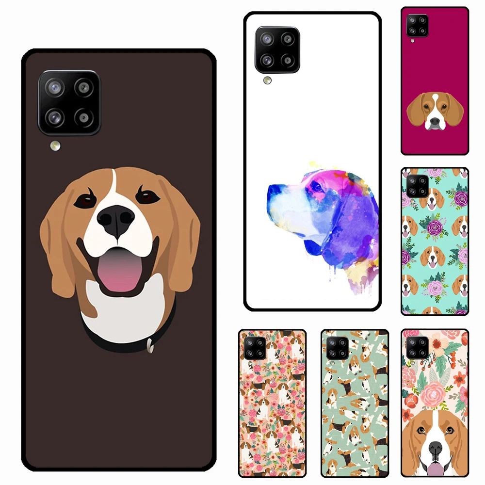 Чехол Beagle с изображением цветочной собаки для Samsung Galaxy A71 A51 A41 A31 A11 A10 A50 A70 A21S A20e A12 A52