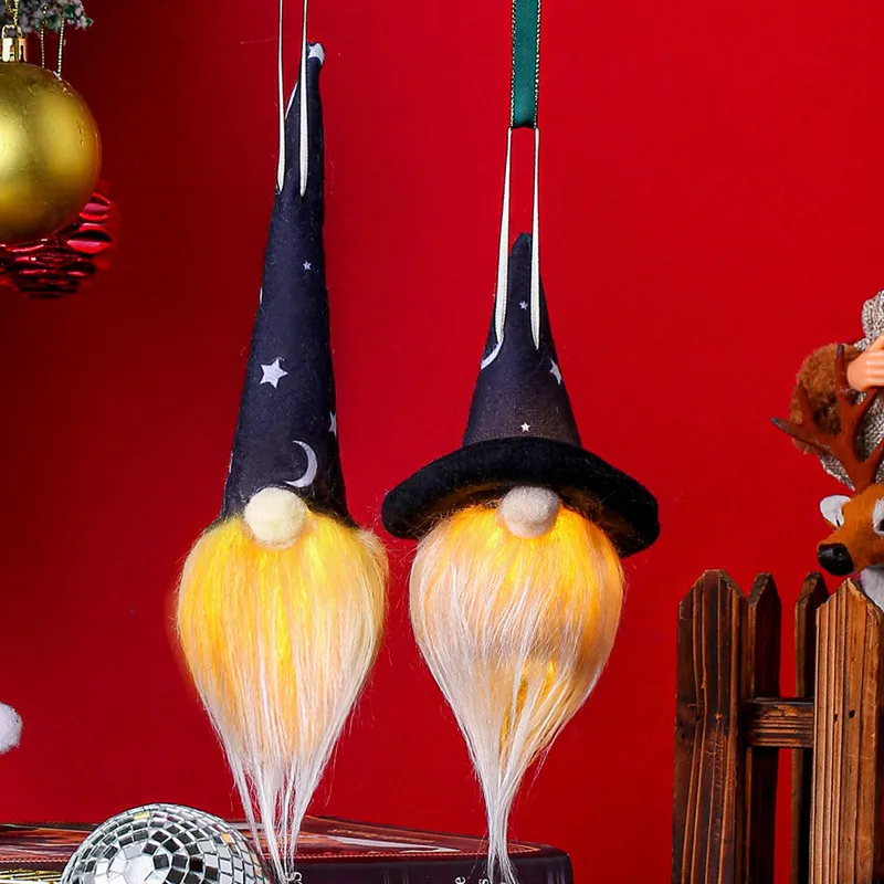 

Halloween Faceless Gnome Doll With Light Decoration for Home Kids Toys Halloween Party Decor Halloween Ornaments Decoration