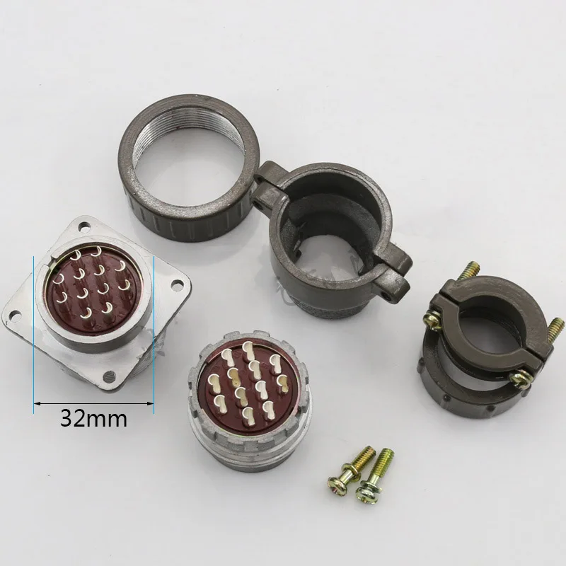 Авиационный разъем P32 Штекерный 4 контакта 8 контактов 10 12 14 19 32 м металлические