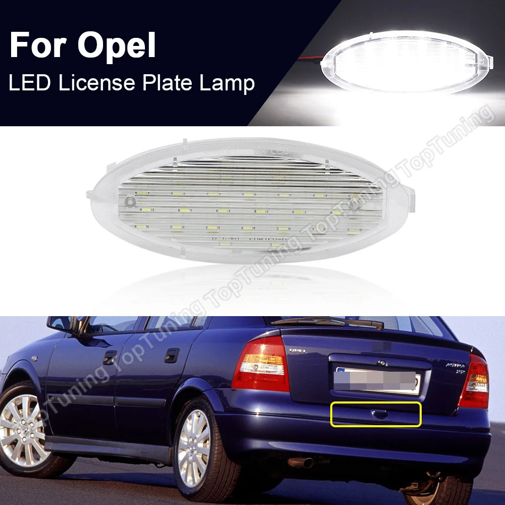 

LED License Number Plate Light Lamp For Opel Adam Corsa C D E H Astra H J K Insignia Caravan Vectra C Zafira B Meriva A B Ampera