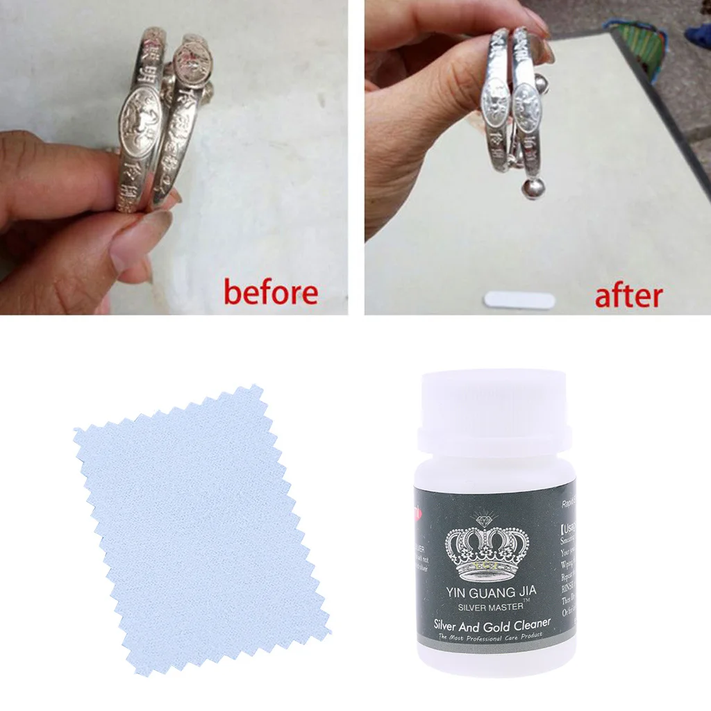 40 мл Чистящая полировальная ткань для ювелирных изделий Жидкость против