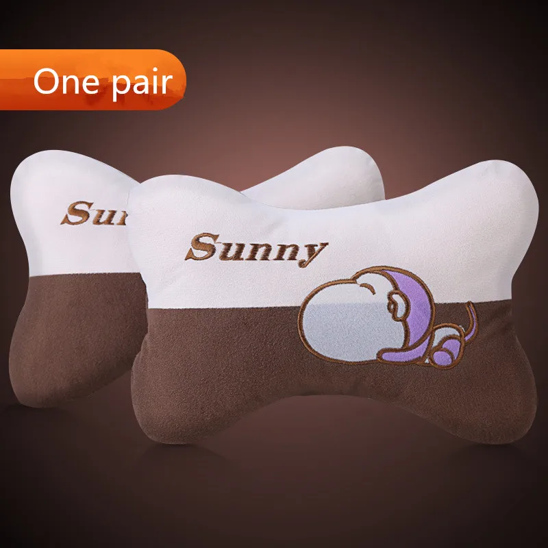 New design Little monkey car cartoon cute plush headrest soft neck pillow comfortable and easy bone Auto accessories | Автомобили и