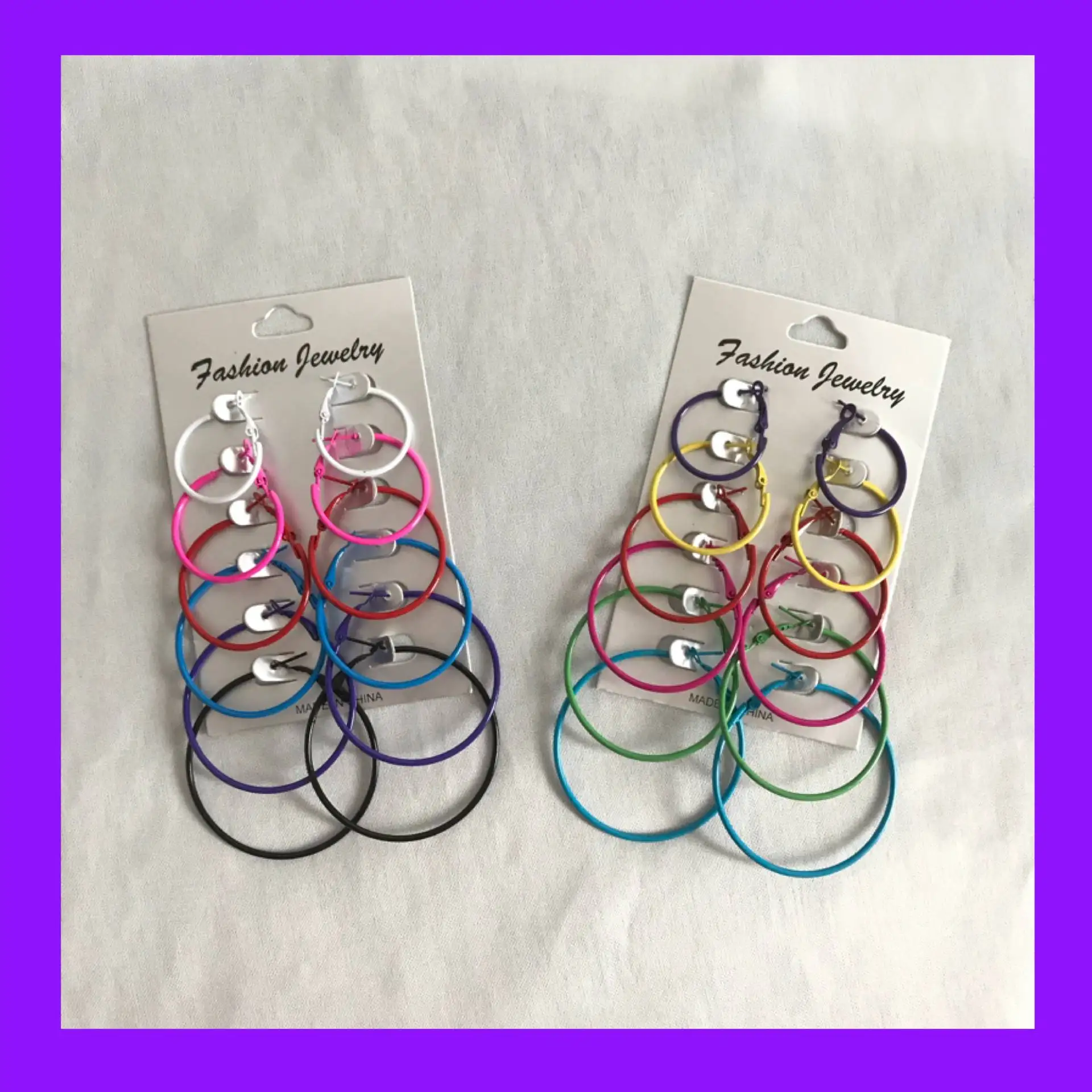 

Harajuku Cool Earth Disco Girl Multi-Color Eardrop Earring Eardrops