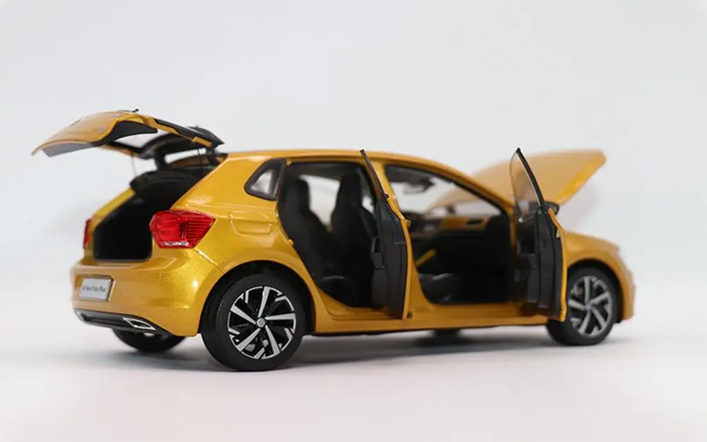 1/18 VW Volkswagen Новинка Polo Plus 2019 литые модели автомобилей коллекционная игрушка