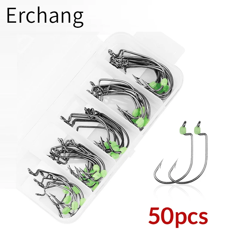 Рыболовные Крючки 50 шт./лот рыболовные снасти для ловли окуня ассортимент