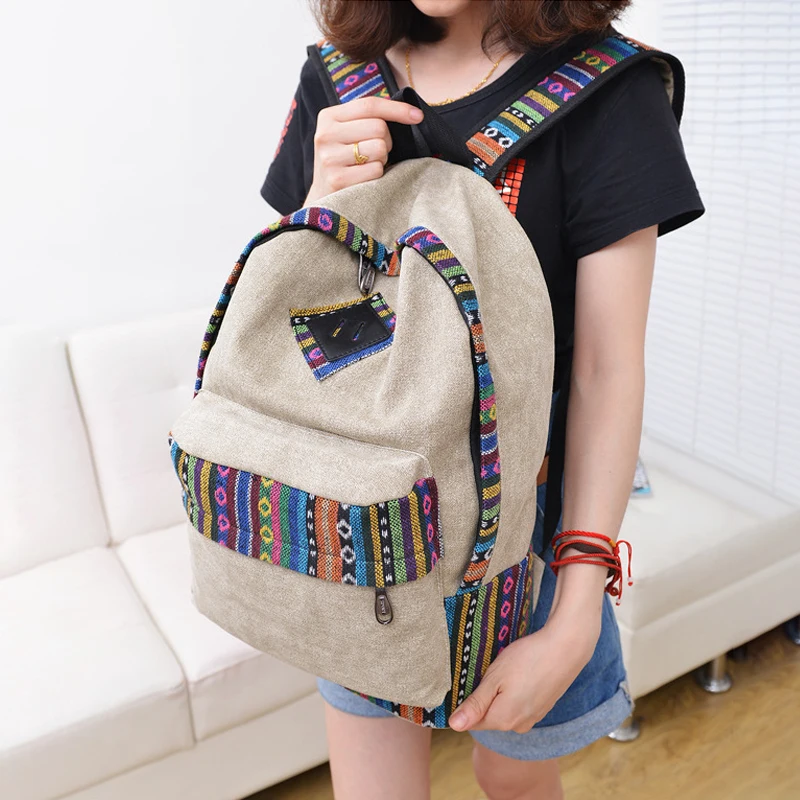 

Ladies Laptop Backpack Women Canvas Backpack School Ladies Girls Teenagers Casual Travel Bags Mochila Laptop Bagpack