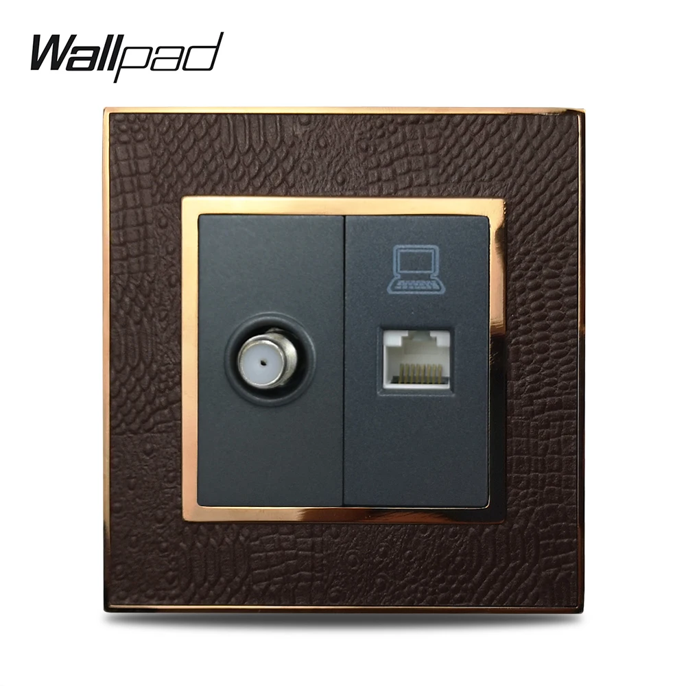 Горячая продажа спутниковый ТВ данных компьютерная сеть CAT5 RJ45 розетка Wallpad