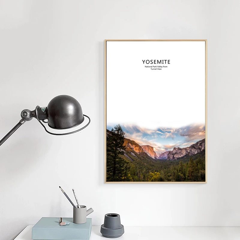 Скандинавский плакат Горный пейзаж холст картина украшение для дома современное