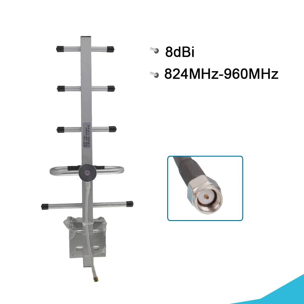 Walokcon 2G 3G Repeater GSM 850 Mobile Signal Amplifier Yagi Antenna CDMA 850mhz LCD Display Booster Band 5 Set | Мобильные телефоны