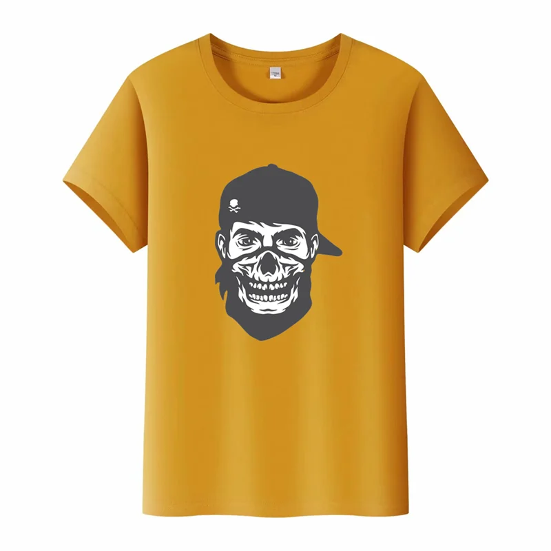 

Nice top printing men's round neck casual breathable T-shirt ladies round neck casual breathable T-shirt