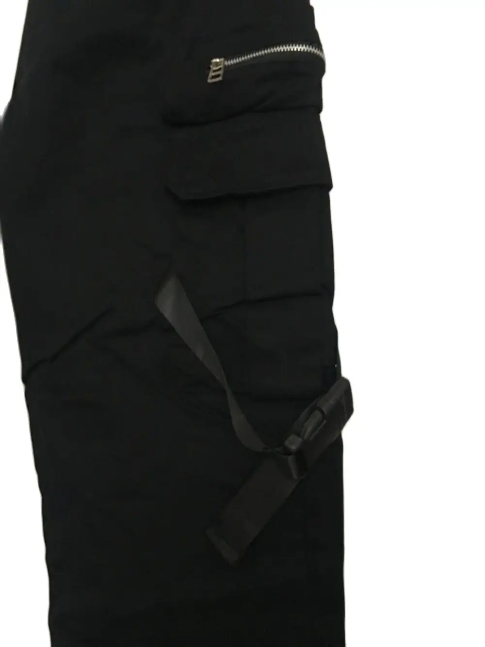 Штаны-карго мужские с лентами повседневные джоггеры несколькими карманами в