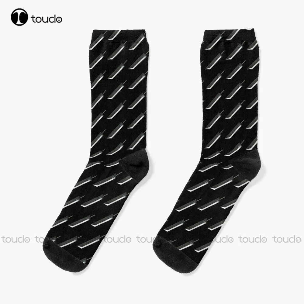 

Ff7 - Cloud'S Buster Sword Socks Red Socks Unisex Adult Teen Youth Socks Personalized Custom 360° Digital Print Hd High Quality
