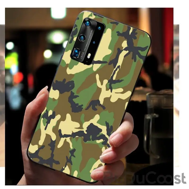 Камуфляжный чехол для телефона Huawei P9 10 20 30 40 P Smart 20lite 2019 P30 lite Pro 2017 | Мобильные