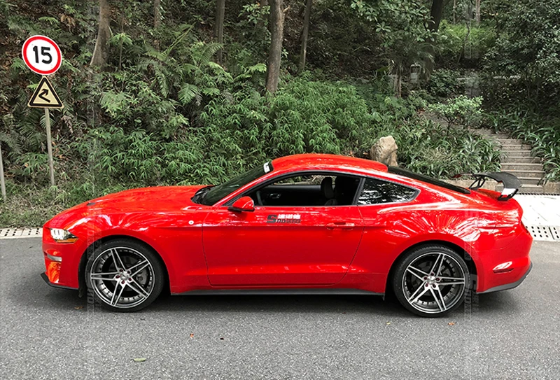 V Style Track GT карбоновое волокно задний багажник крыша универсальный спойлер крыло