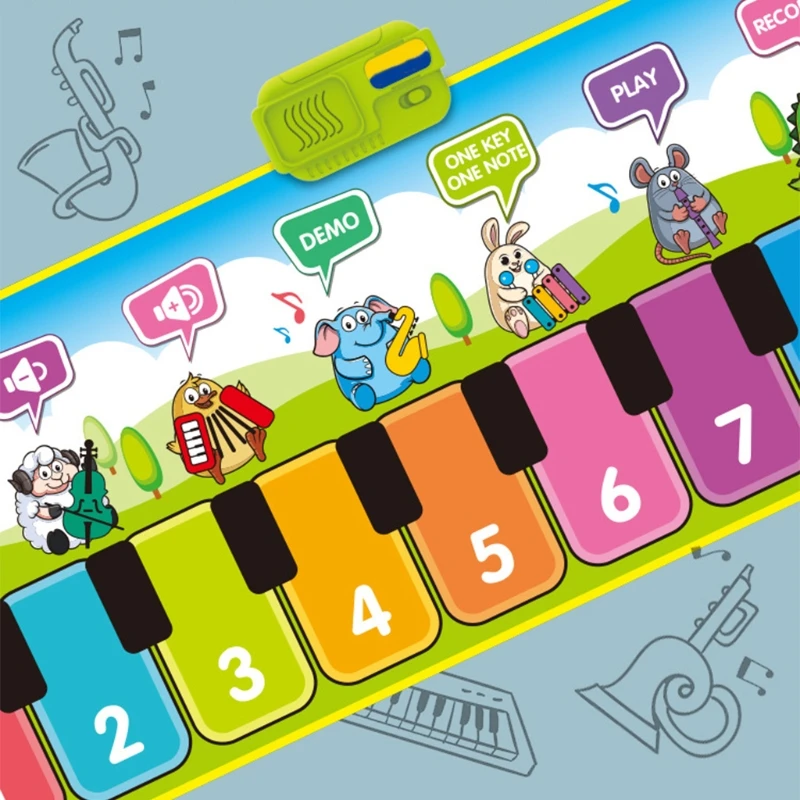 

Music piano pad Electronic piano keyboard game pad Portable music blanket