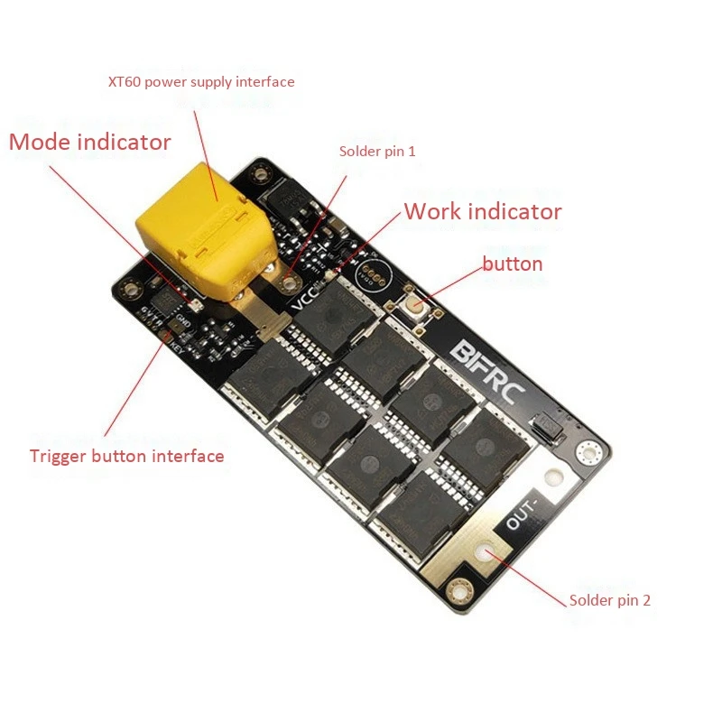 Aeromodelling DIY Portable 7-16V High Rate Lithium Battery Energy Storage PCB Circuit Board 8 Tube Current Spot Welde | Инструменты