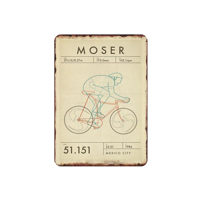 Темно-серый Пользовательские винтажные оловянные знаки Velo Solex металлические настенные художественные Ретро оловянные таблички настенные украшения для кафе бар магазин Размер: 20*30 см - Цвет: Темно-серый