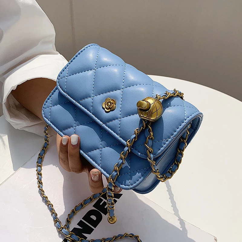 

Классическая сумка через плечо Lingge на цепочке, Новинка лета 2021, модная популярная сумка-мессенджер, Высококачественная маленькая квадратна...