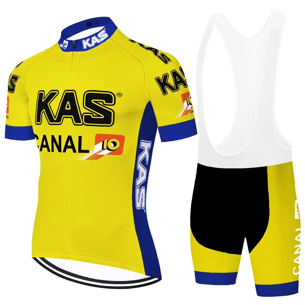 Командный костюм из Джерси для велоспорта KAS в стиле ретро мужские велосипедные