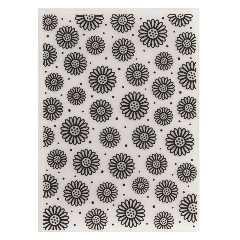 

Sunflower Plastic Embossing Folder Stencil Template DIY Craft Making Scrapbook G99A