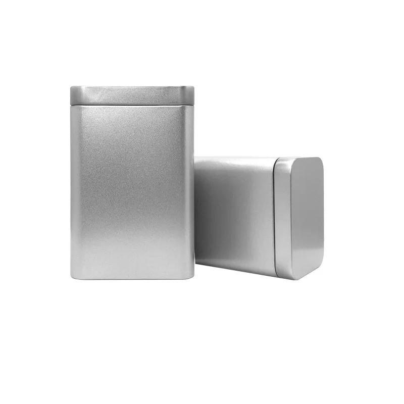 6 шт./лот квадратная жестяная коробка для чая герметичные матовые металлические