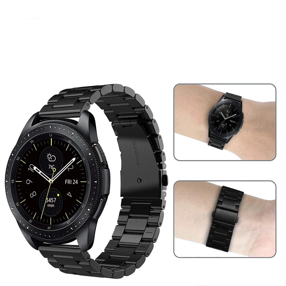 22 мм для samsung gear S3 Frontier Band Galaxy Watch 46 мм ремешок металлический браслет huawei Watch GT ремешок gear S3 Classic 2