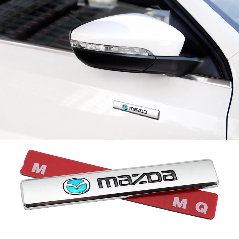 

1/2pcs Metal Car Front Bumpers Motors Mudguard Sticker For Mazda CX3 CX4 CX5 CX30 MX5 Atenza M6 M5 Gh Gg Gi Angela Bk Auto Parts