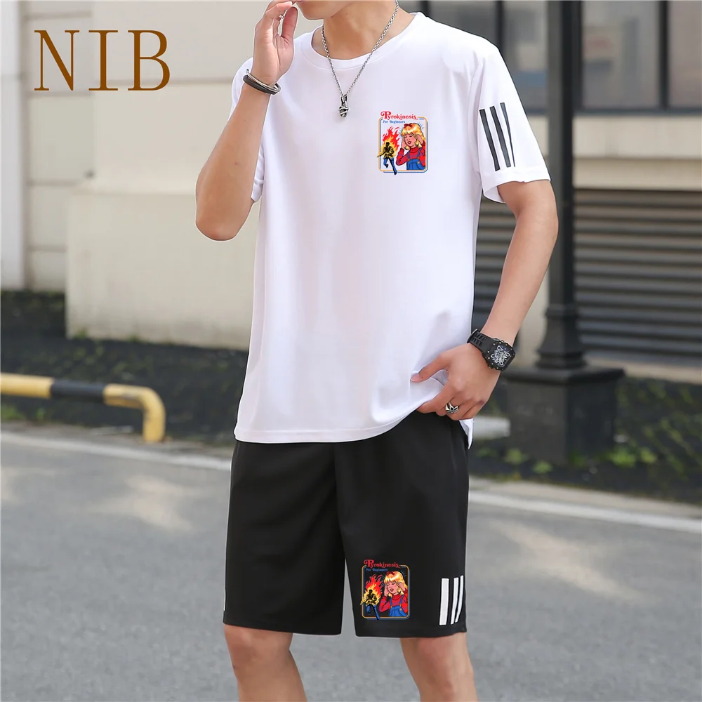 

Devil kid pyrokinesis for beginners sportswear suit Tennis clothing Running clothes Beach pants Elastic breathable quick-drying