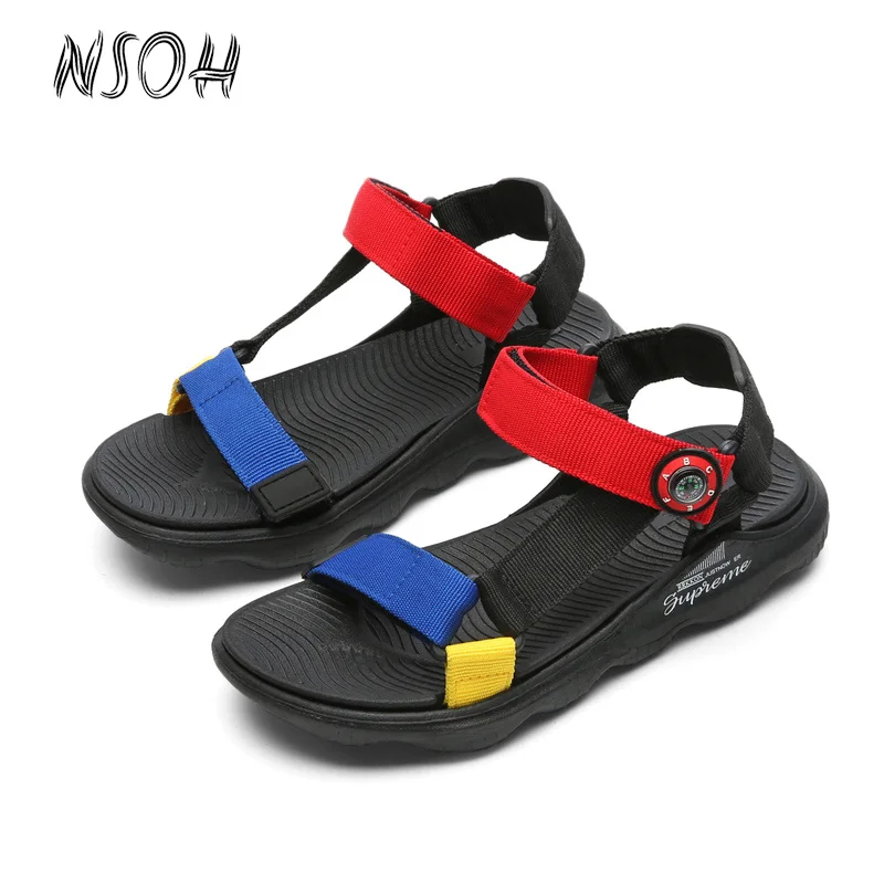 

NSOH Children's Summer Sandals High-Quality EVA Non-slip Outsole Sandals For Boys Girls New Fashion Kids Casual Flat Shoes