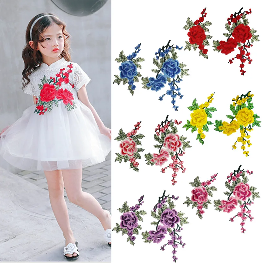 

Embroidery lace cloth for clothing accessories and flowers, clothes patches, high grade water solution, a set of grape flowers.