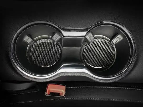 2 * Настоящий держатель для стаканчиков из углеродного волокна Ford Mustang 2015