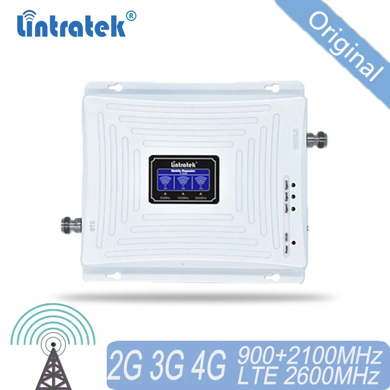 Ретранслятор сигнала GSM 900 DCS 1800 FDD LTE 2600 2G 3G 4G трехдиапазонный усилитель сотового