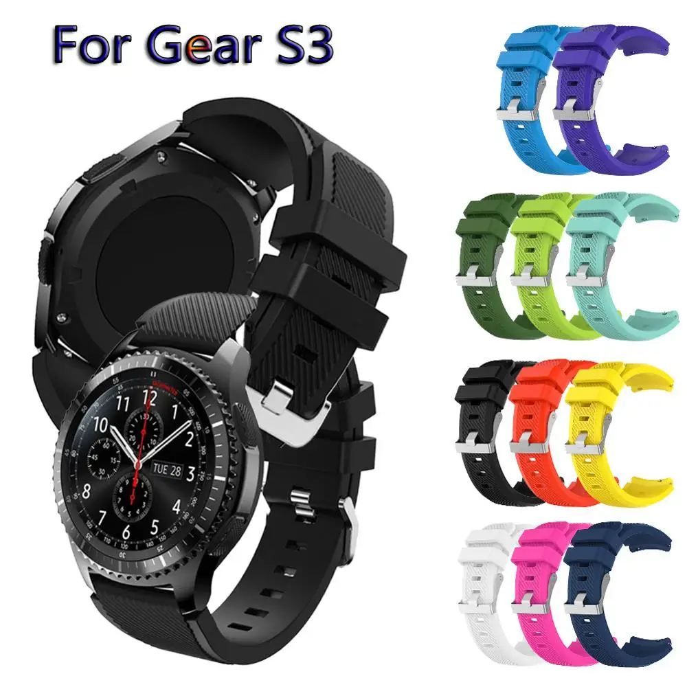 

Silicone Frontier Band for Samsung Gear S3 22mm TPU Silicone Watchband Bracelet For Huawei watch GT Ticwatch Pro Amazfit