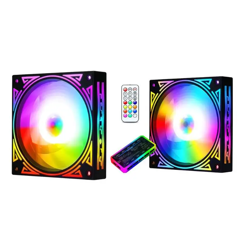 120 мм великолепный RGB цвет изменить корпус ПК охлаждающий Настольный вентилятор ПК Шасси кулер Компьютерные аксессуары Запасная часть