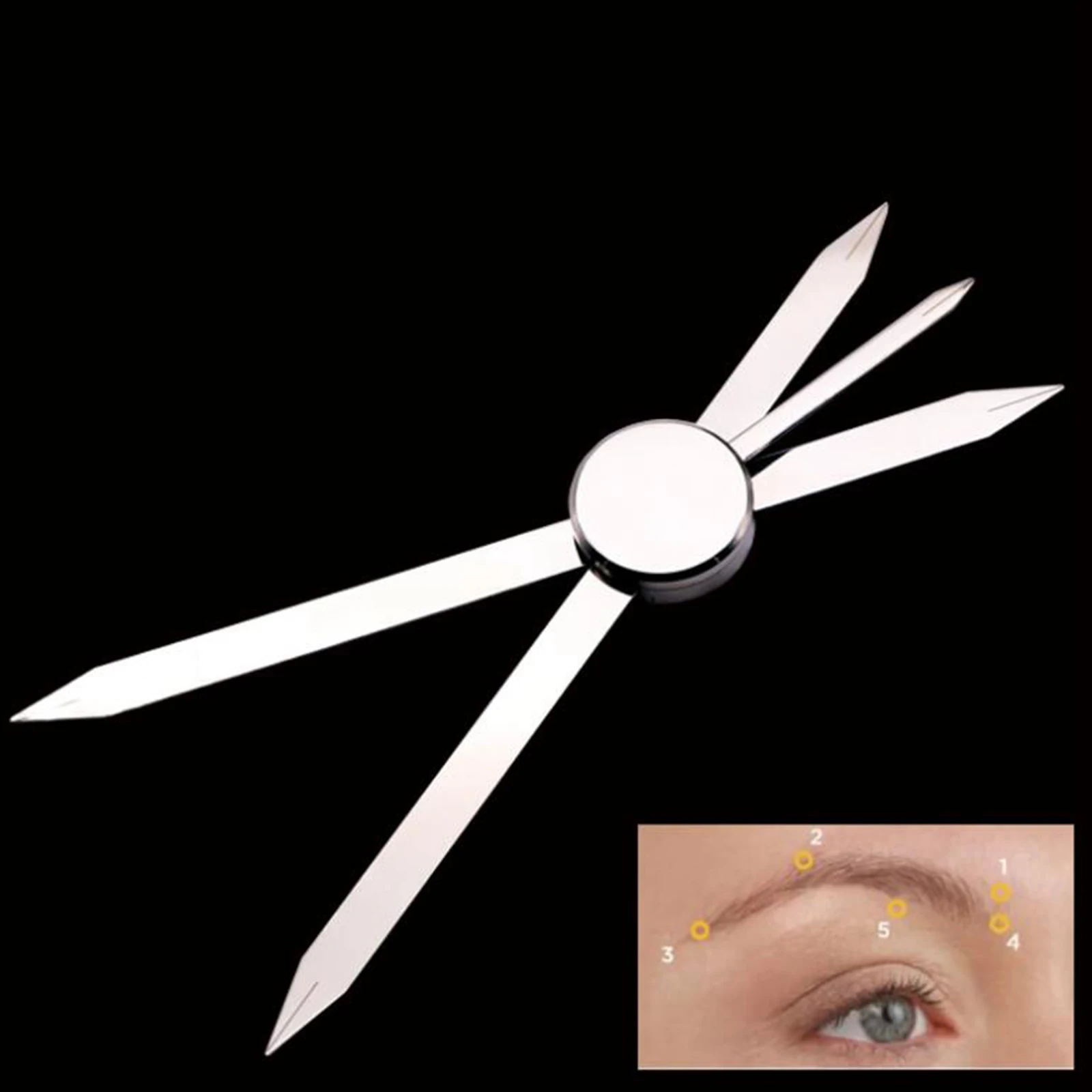 

Калибр трафарет для бровей линейка для перманентного макияжа