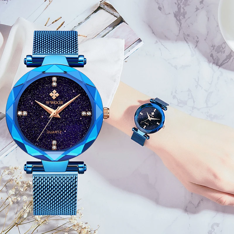 Женские наручные часы WWOOR роскошные брендовые модные повседневные женские