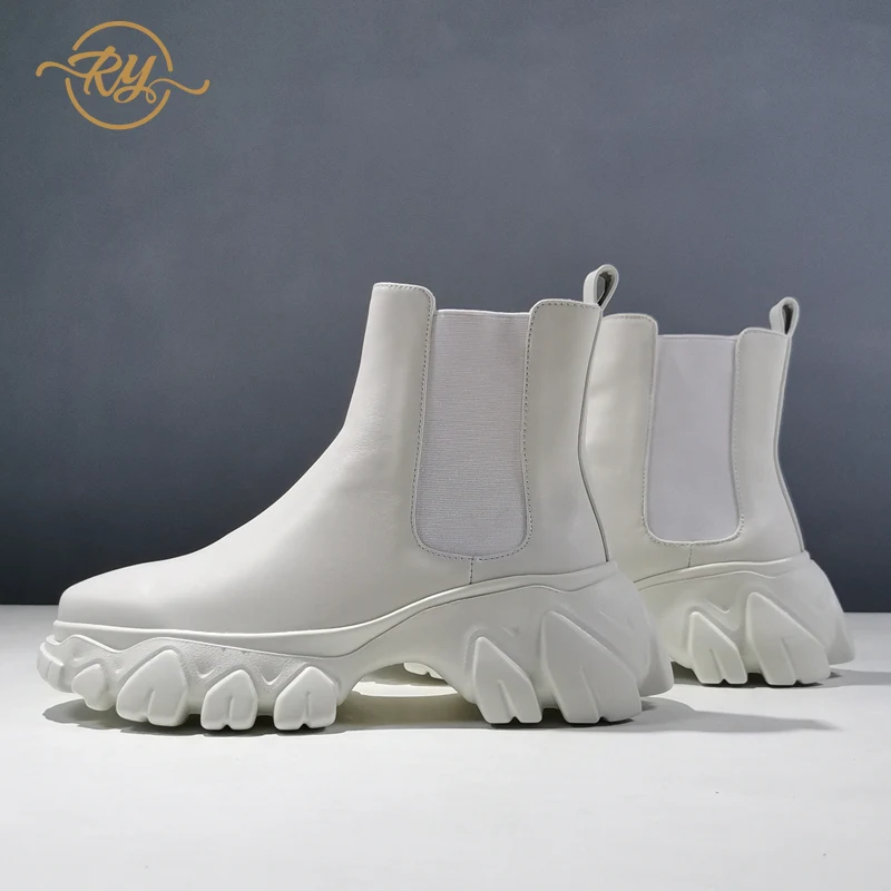 Женские ботильоны из натуральной кожи осенние ботинки Европейская станция 2020 |