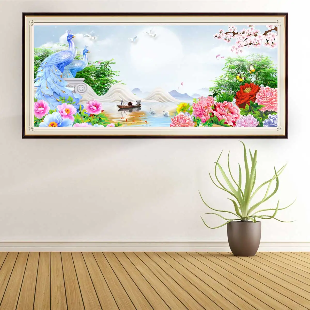 

DIY Diamond Painting Spring Scenery Rhinestones Peacock Pictures Diamond Embroidery Sale Animal Cross Stitch Mosaic Crafts Kit