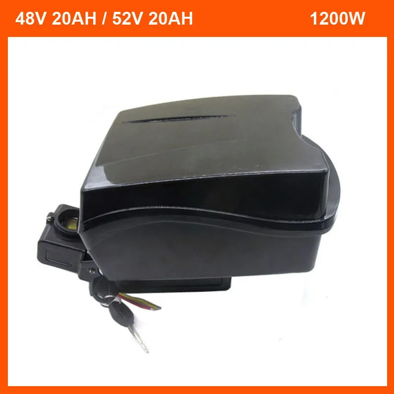 

13S 20AH 48V 1000W Electric Bike Bicycle Battery Pack 14S 52V 20AH lithium 18650 Seat Post Bateria with 30A BMS 54.6V 2A charger