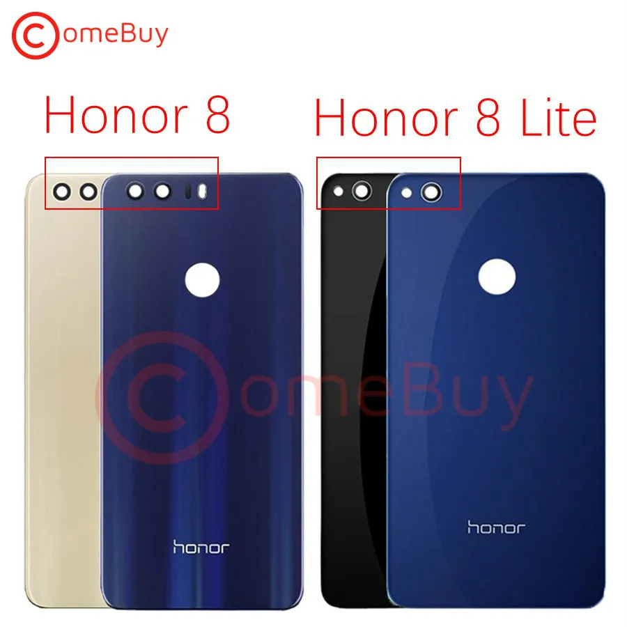 

for Honor 8 Back Glass Battery Cover Case Rear Panel Housing For Huawei Honor 8 Lite Back Glass Cover Door Honor8 Replacement