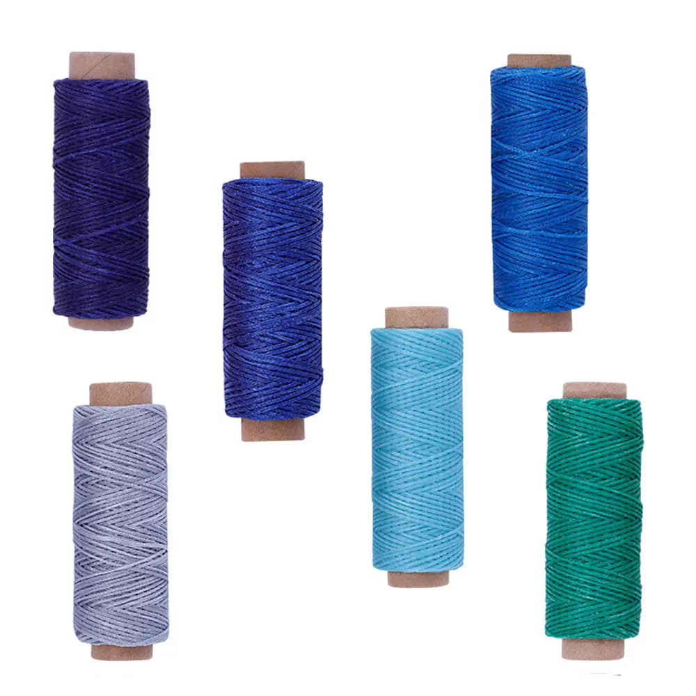 Вощеная швейная нить 150D 50 м в рулоне для кожаных ботинок Ручное шитье инструмент