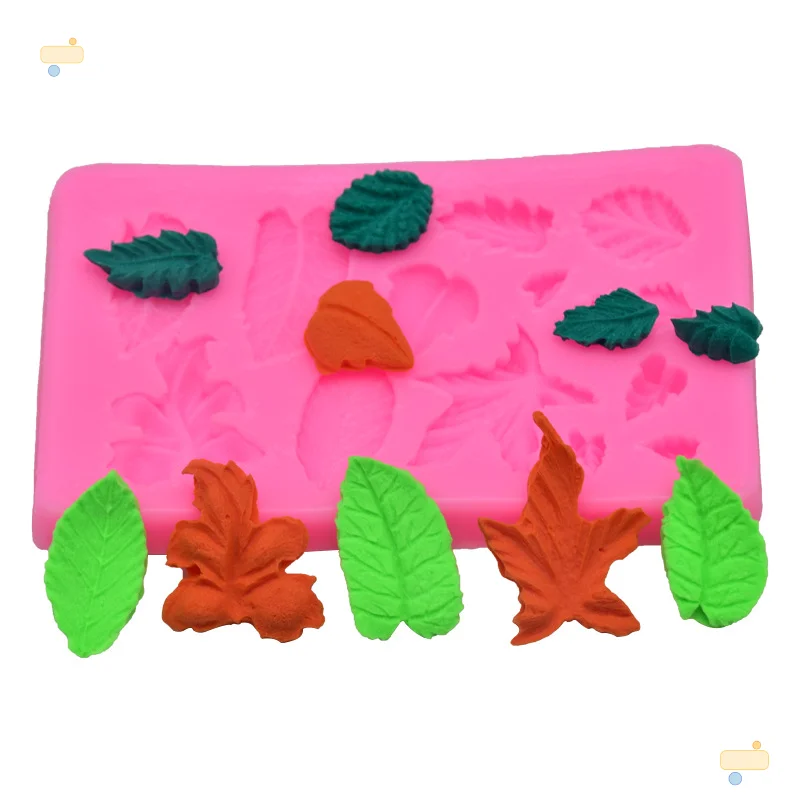 

1pc Tree Maple Leaf Mold Silicone Fondant Cake Decorating Tools Chocolate Baking Mould 3D Resin Clay Homemade Bakeware