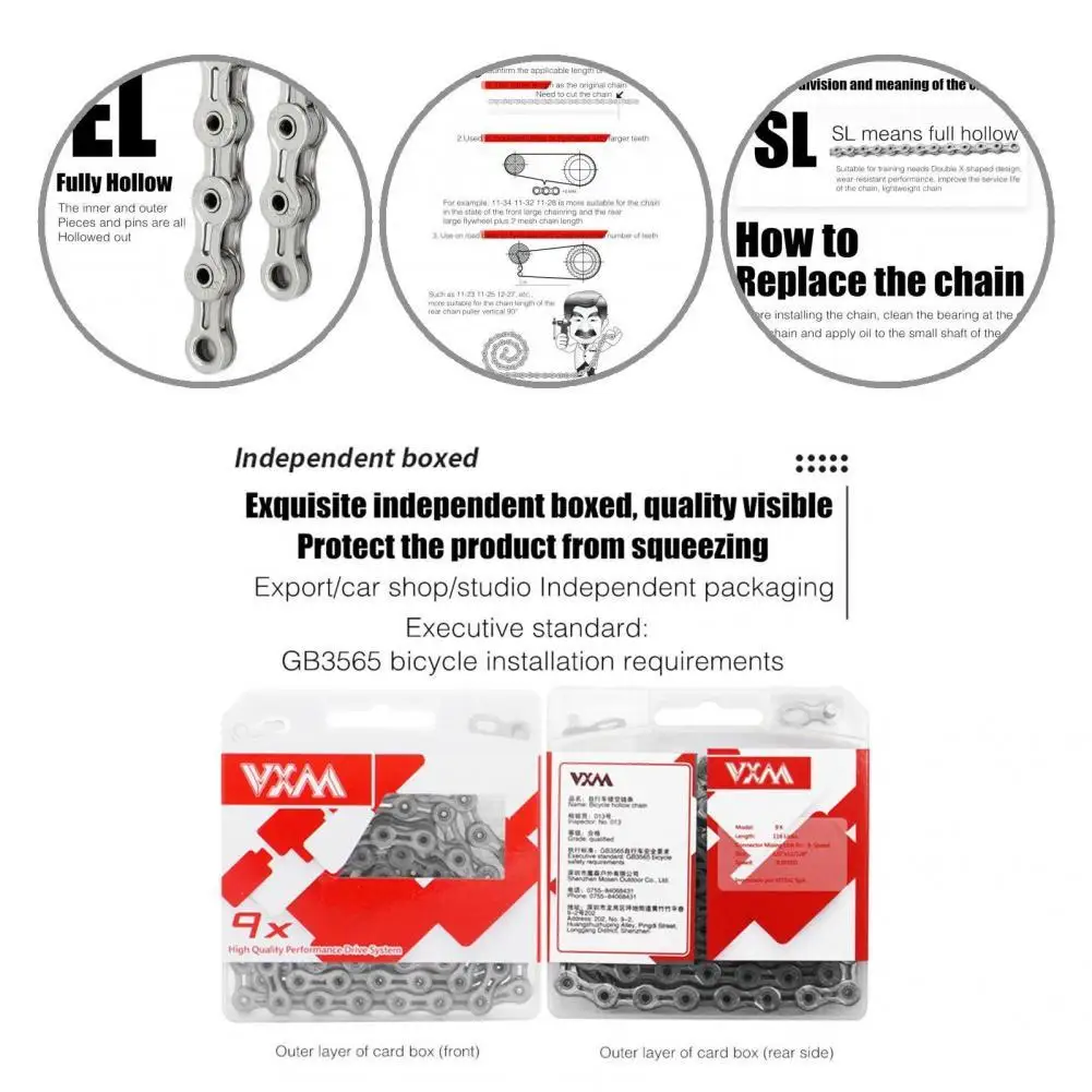 

Electroplating Heat Resistant Impact Resistant Bicycle Chain for Riding
