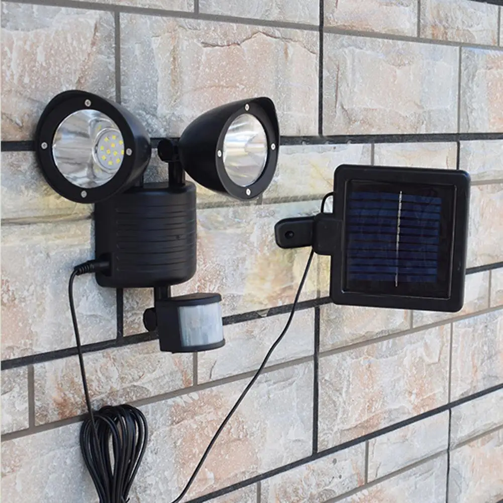 

Солнечный датчик движения настенный светильник 22LED Открытый водонепроницаемый садовый ландшафтный светильник IP55 прожектор светильник кор...