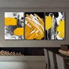 Абстрактная картина маслом черного и желтого цветов в скандинавском стиле, настенная живопись на холсте, настенные художественные принты и плакаты, домашний декор для гостиной