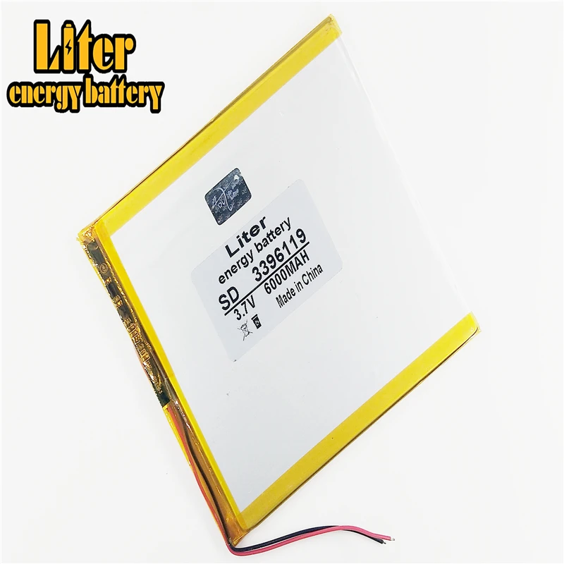 3 7 v 6000mAh Большая емкость Ультра-тонкий Средний планшет полимерный литиевый