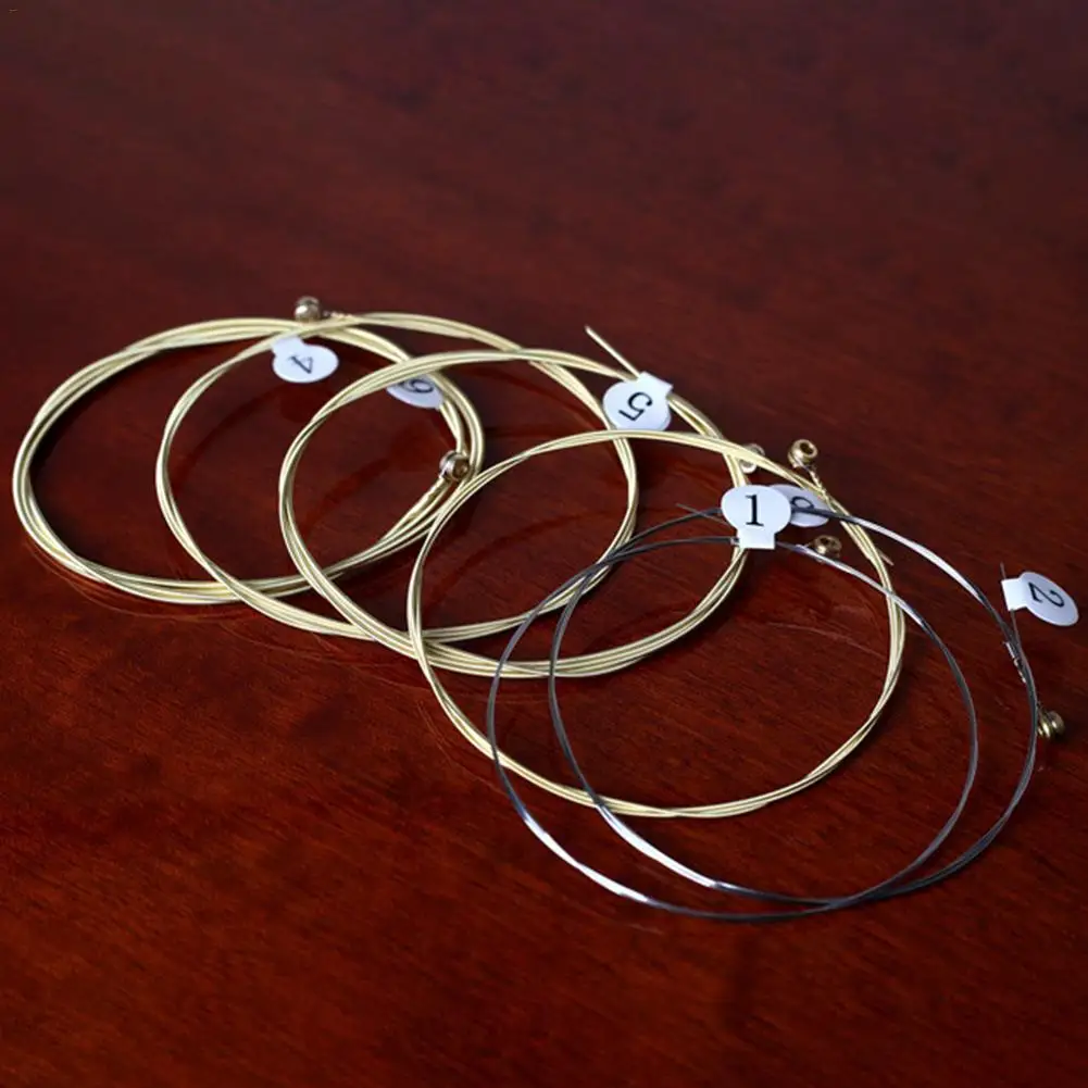 6 шт./компл. акустическая гитара латунная шестиугольная стальная сердцевина