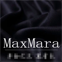 black cyan single sided cashmere autumn and winter thick short and smooth wool cashmere fabric sewing coat clothing fabric