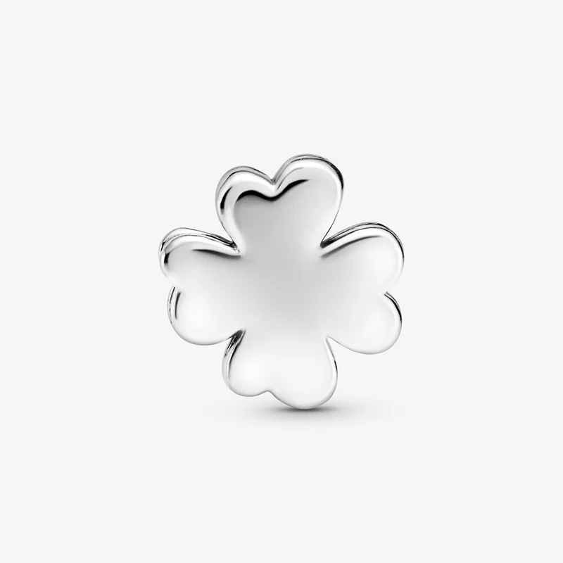 

Fashion 925 Sterling Silver Beads Pave Setting Four-Leaf Clip Charms fit Original Pandora Bracelets Women DIY Jewelry 2020 HOT